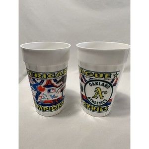 1992 Oakland A's Toronto Blue Jays American League Championship Series Beer Cups